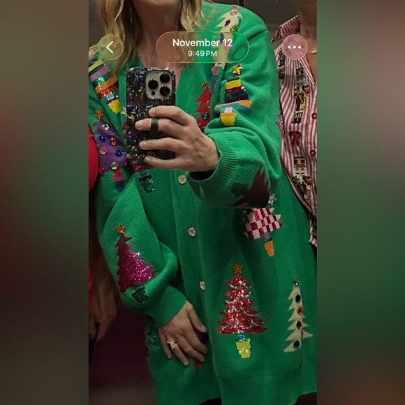 QUEEN OF SPARKLES Green Festive Dress - Picture 6 of 6